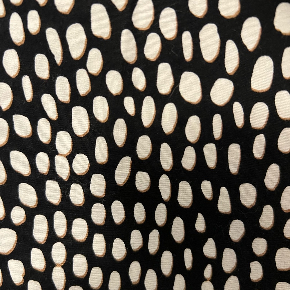 J Crew Black and White Polka Dot Cotton Button-Up Shirt XL - Picture 5 of 8